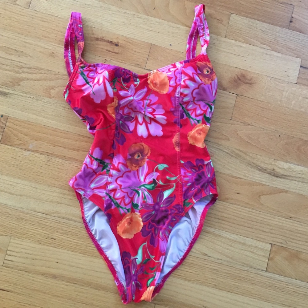 One piece swim suit, size 6